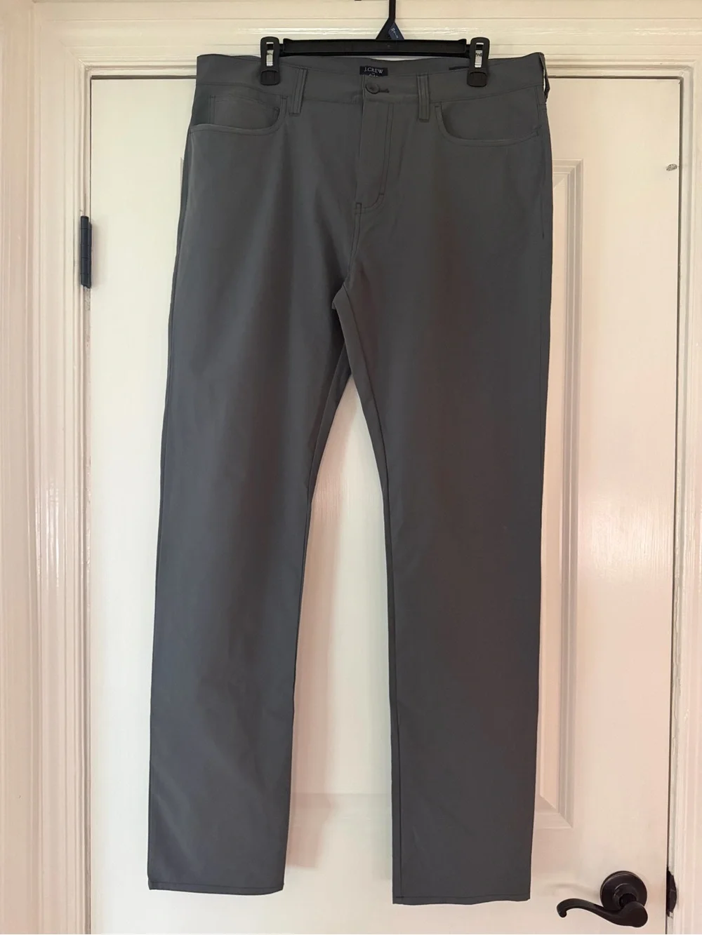 J.Crew Flex Charcoal Straight-Leg Pants